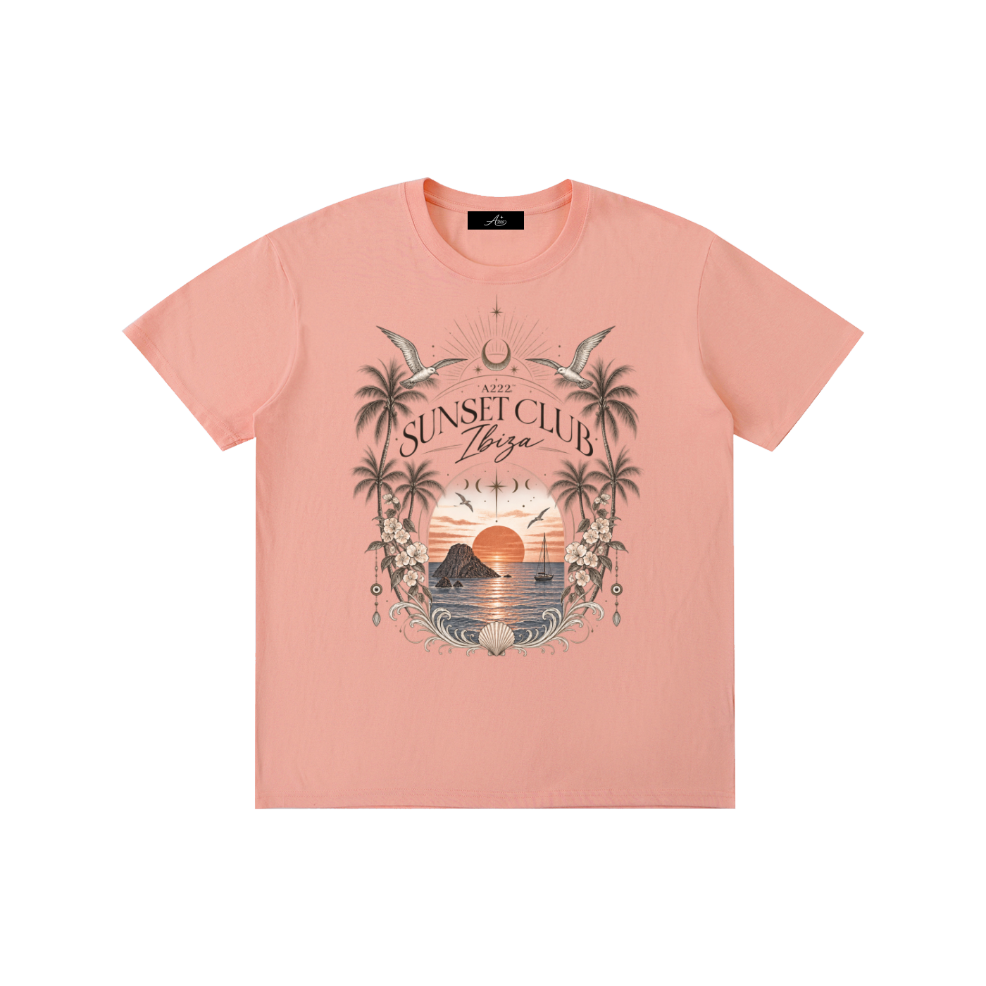 Ibiza Sunset Club Pure Cotton T-Shirt