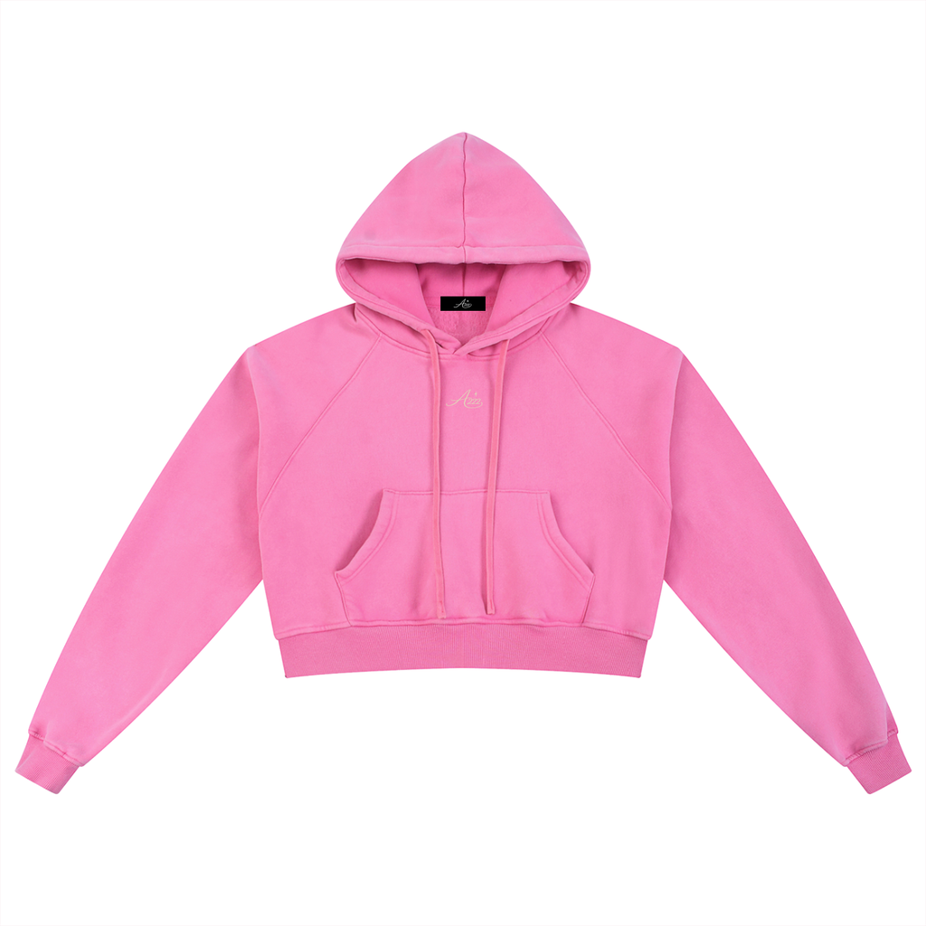 Soft Heart • Strong Soul Washed Cropped Hoodie