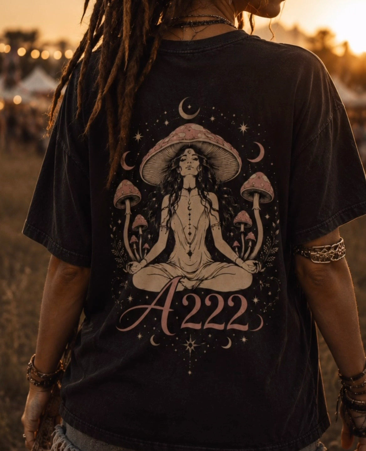 Pure Cotton Mushroom Goddess T-Shirt