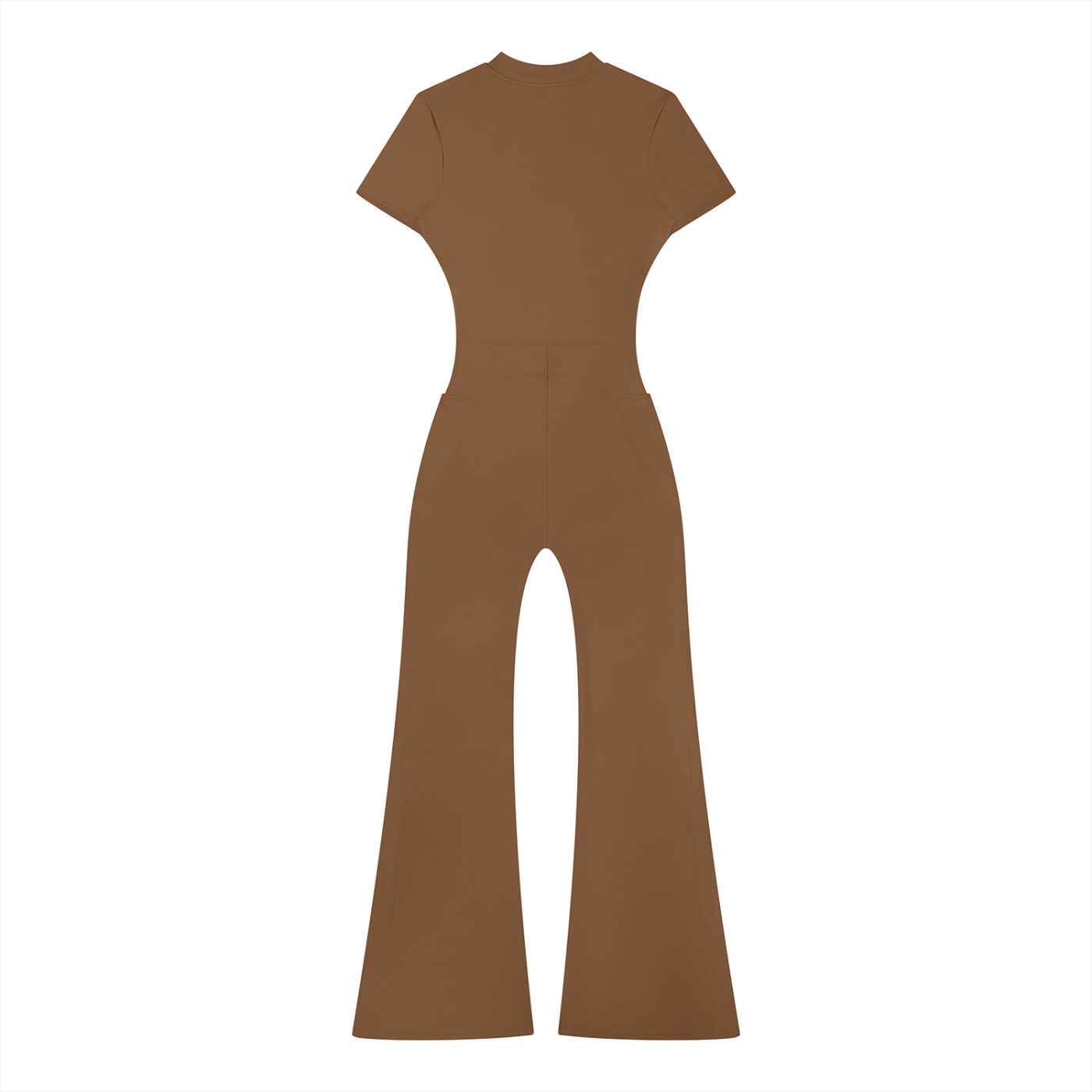 Flared Leg Zip Jumpsuit