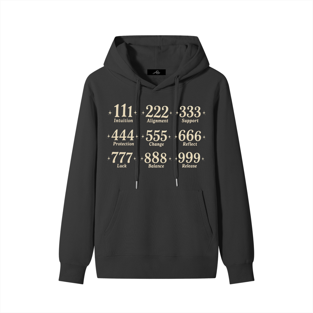 Angel Number Cotton Hoodie