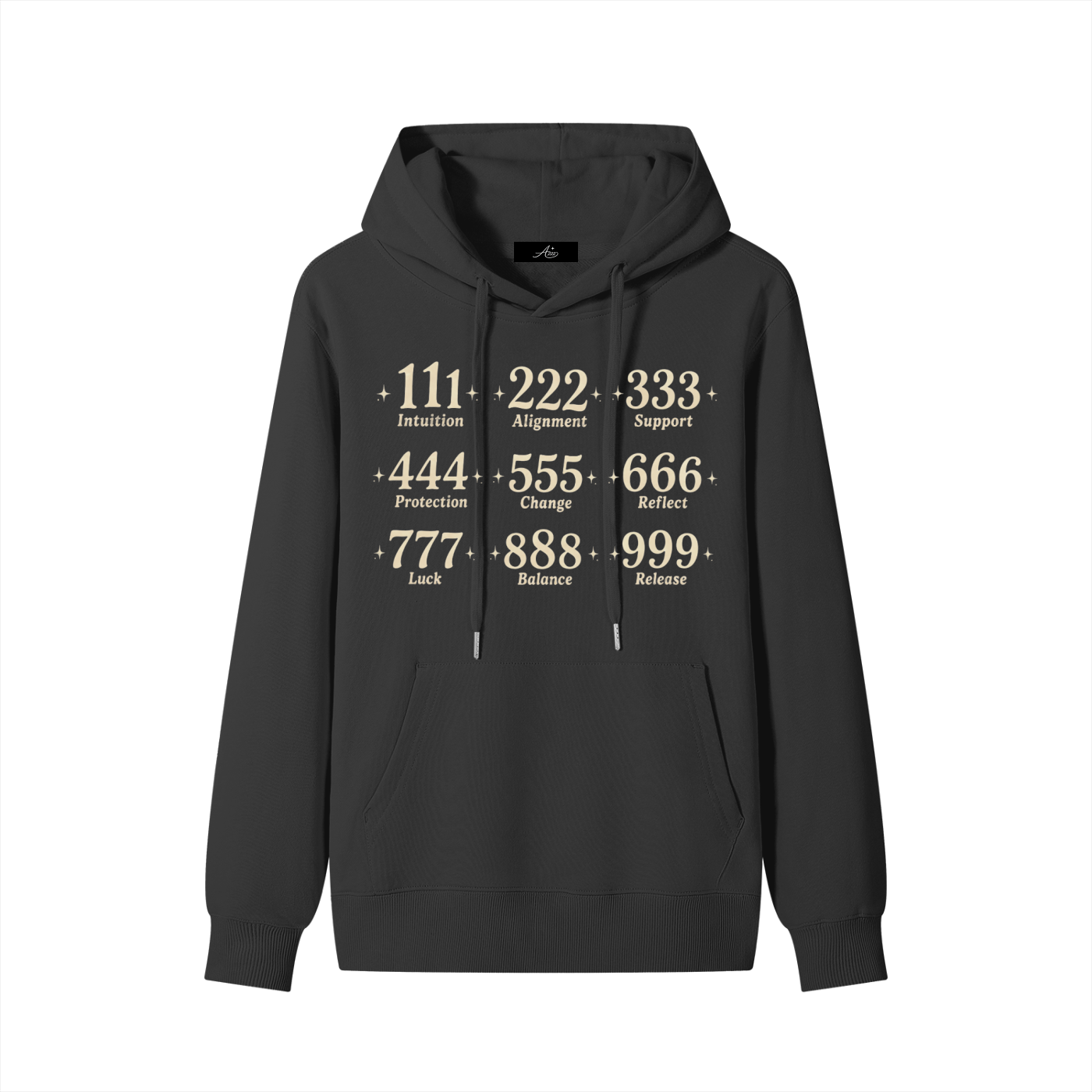 Angel Number Cotton Hoodie