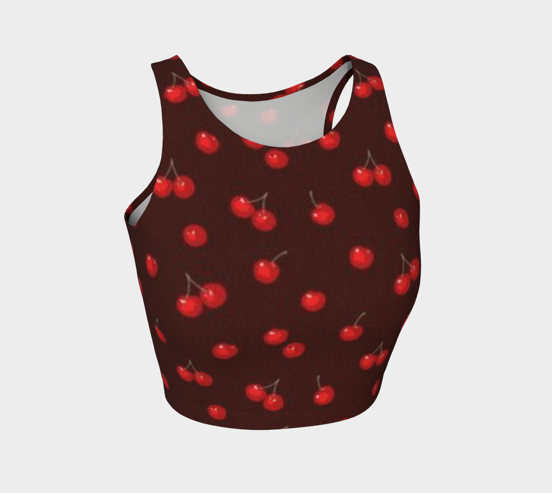 Cherry Chocolate Crop Top