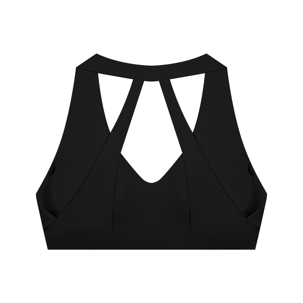 Halter Cropped Sports Bra