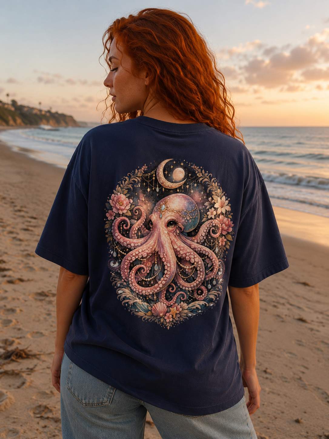 Pure Cotton Octopus T-Shirt