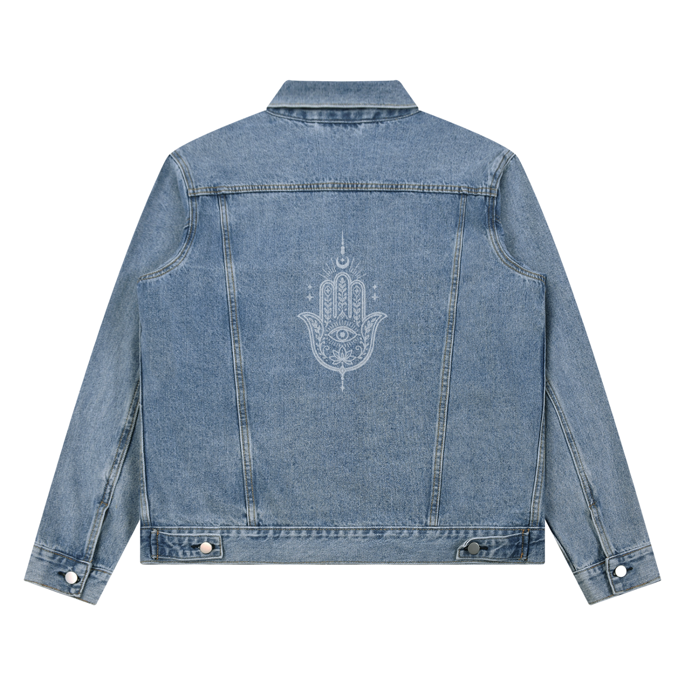 Hamsa Hand Denim Jacket