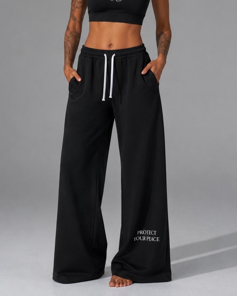 Protect your Peace Wide Leg Joggers