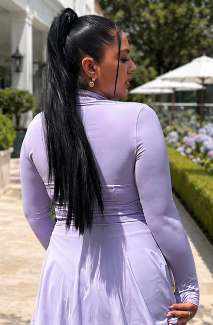 Midnight & Lavender Sculpt Jacket