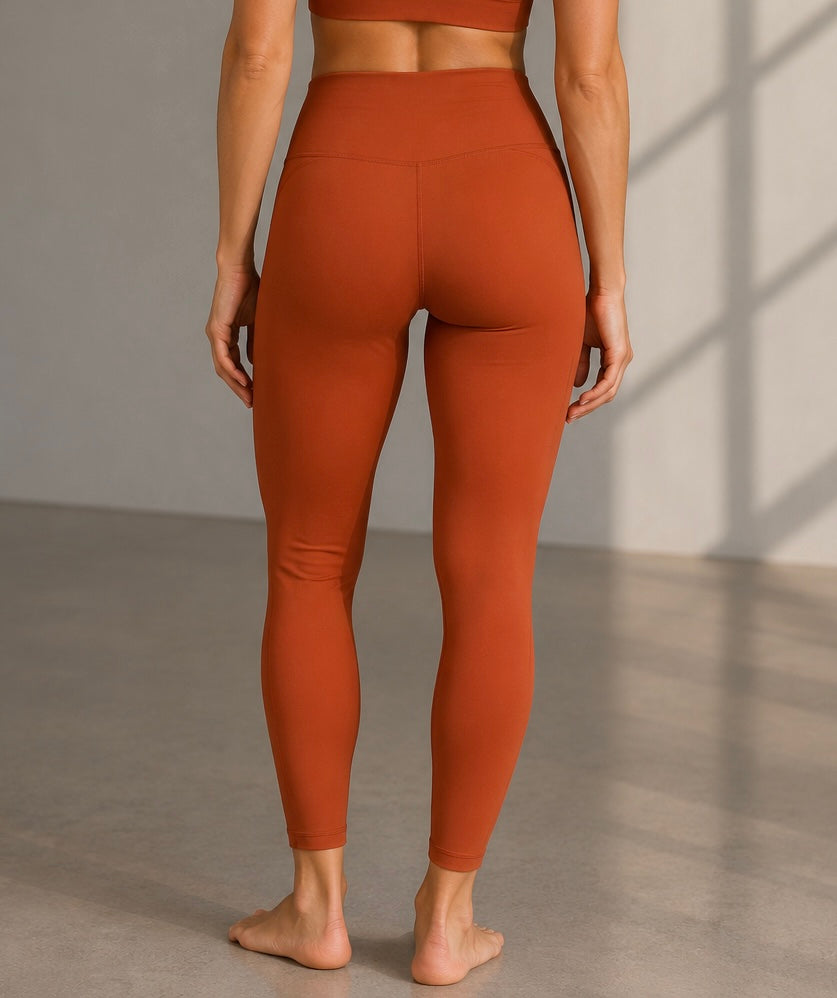 Sacral Chakra High-Waisted Ankle Length Yoga Leggings