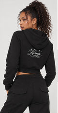 Karma Slim Crop Full Zip Hoodie