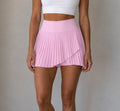Pink Pleated Active Skort