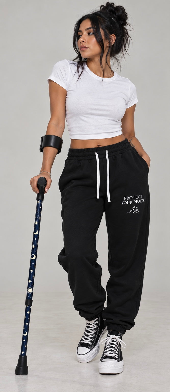 Protect your Peace Pure Cotton Cuffed Joggers