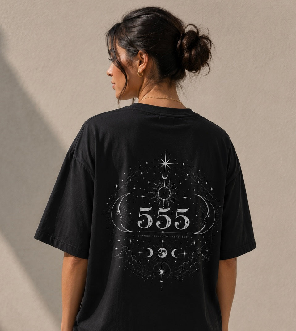 555 Pure Cotton Oversized T-Shirt