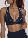 Halter Neck Double Strap Sports Bra