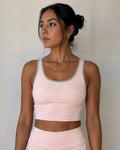 Pink & Grey Yoga Tank Top
