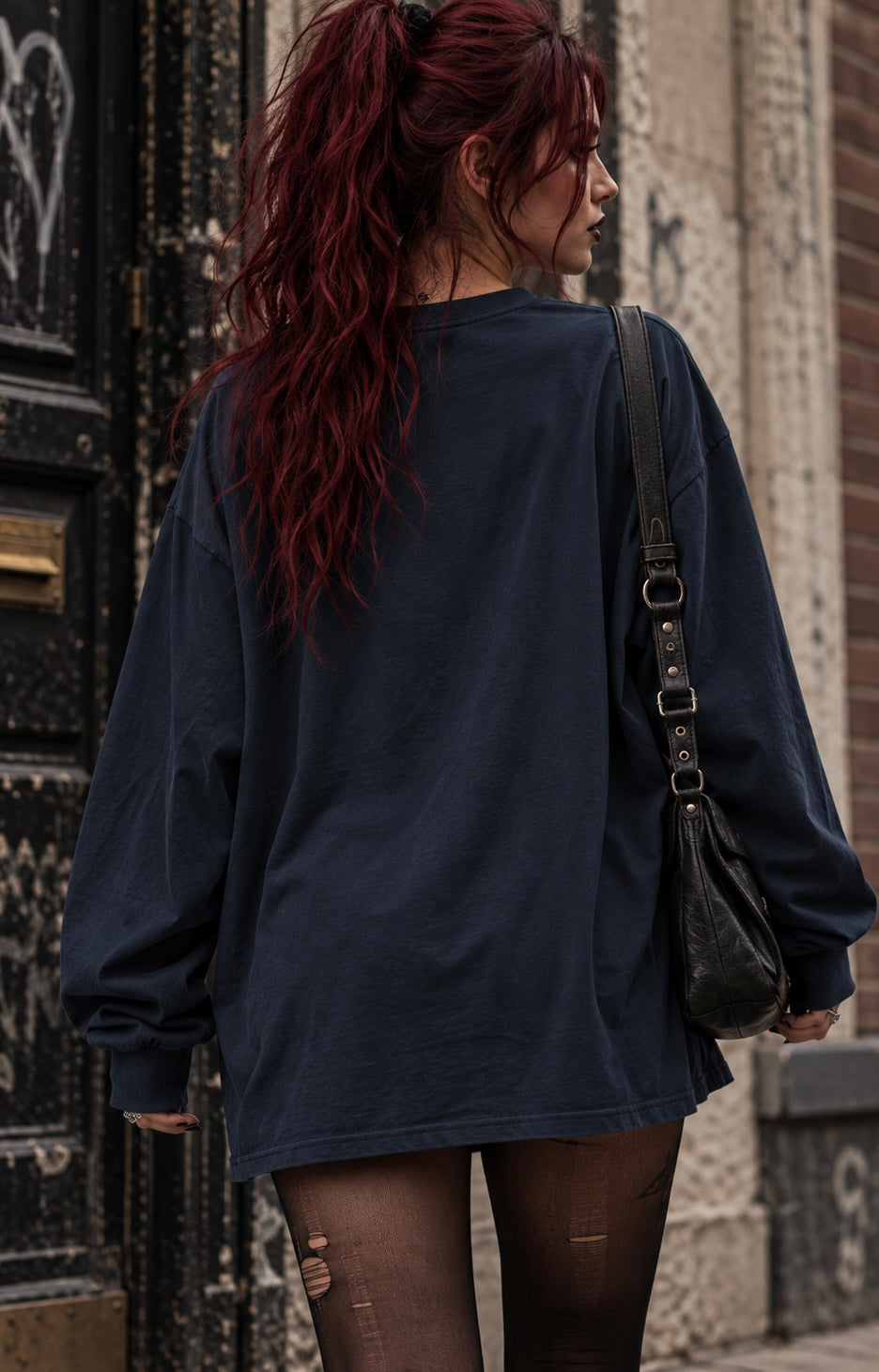 Balance & Boundaries Pure Cotton Oversize Long Sleeve T-Shirt