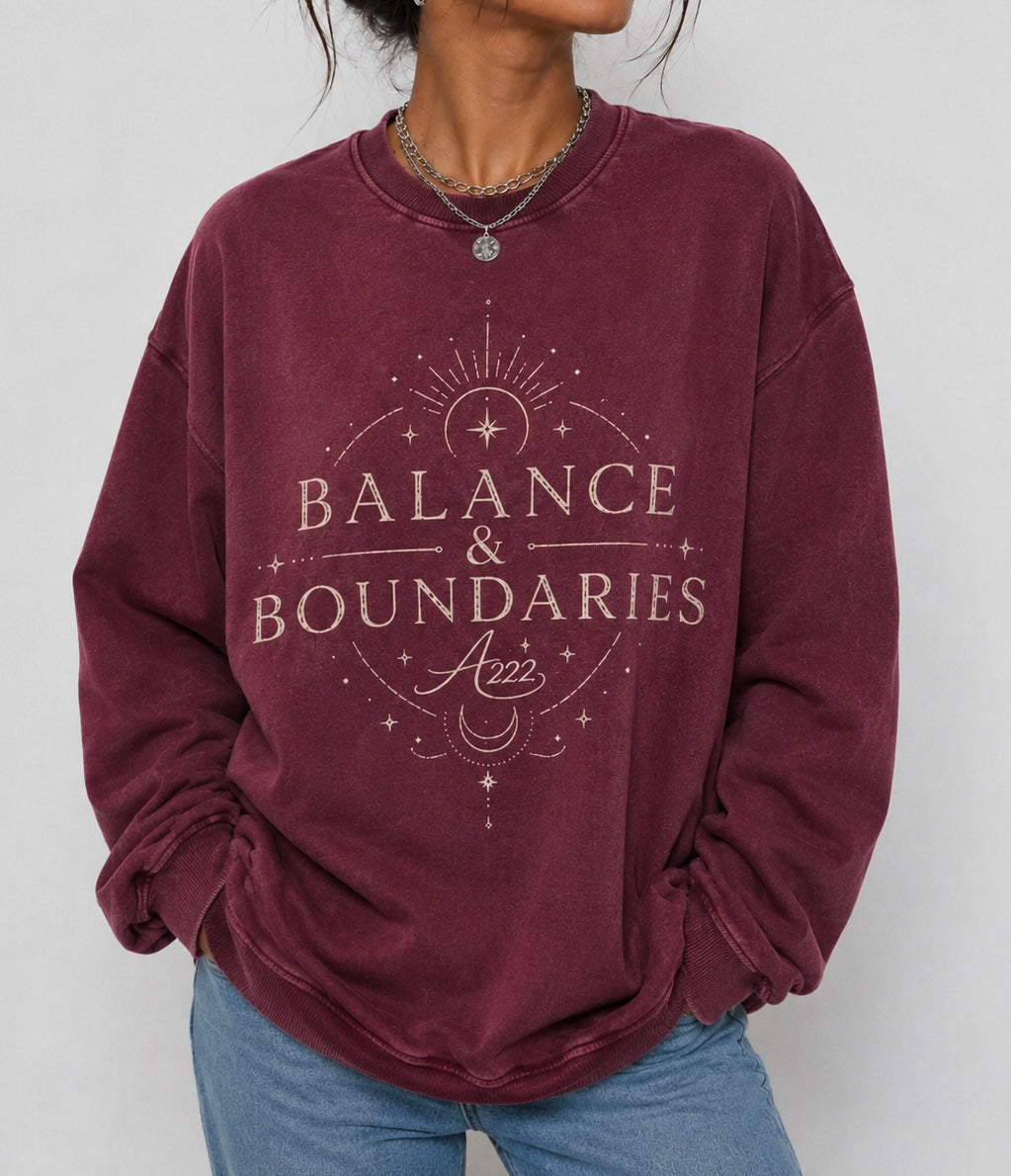 Balance & Boundaries Pure Cotton Oversize Sweatshirt