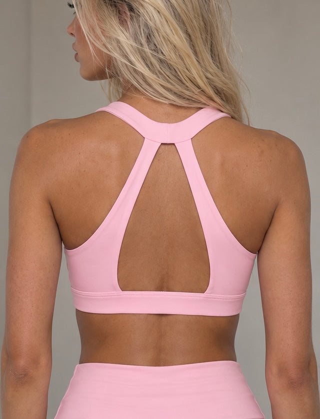 Halter Cropped Sports Bra