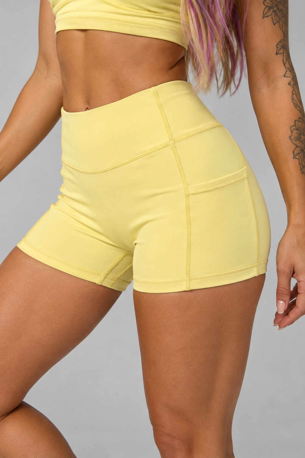 High Rise Pocket Shorts