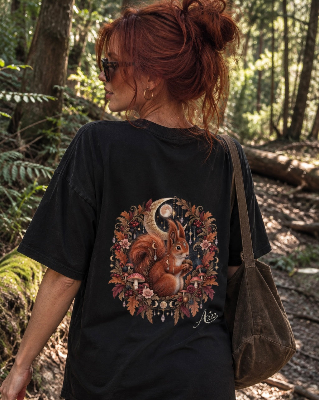 Woodland Spirit Oversized T-Shirt 🐿️🌙
