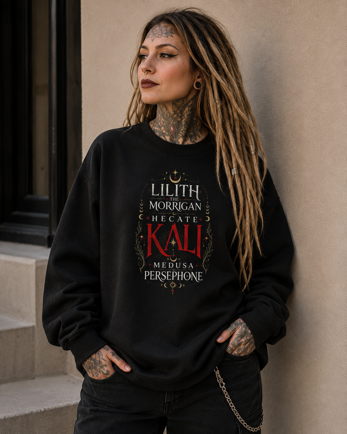 Dark Goddess Fleece Sweatshirt