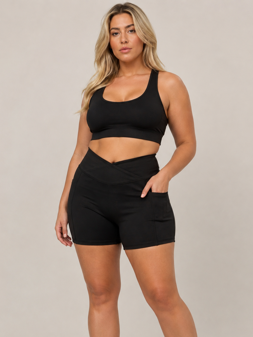 High Rise Pocket Yoga Shorts