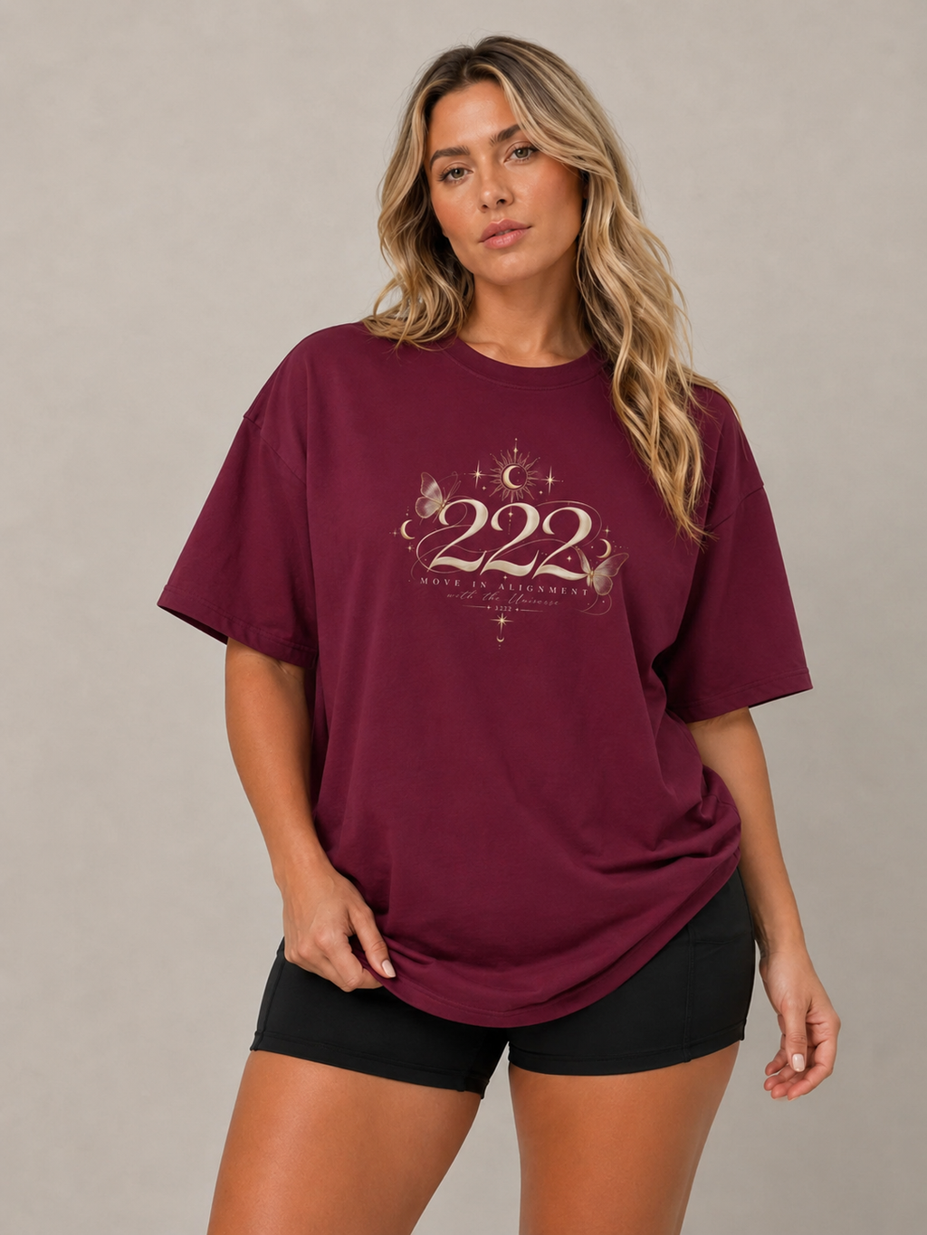 Move in Alignment Heavyweight Drop Shoulder Cotton T-Shirt