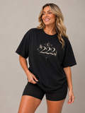 Move in Alignment Heavyweight Drop Shoulder Cotton T-Shirt