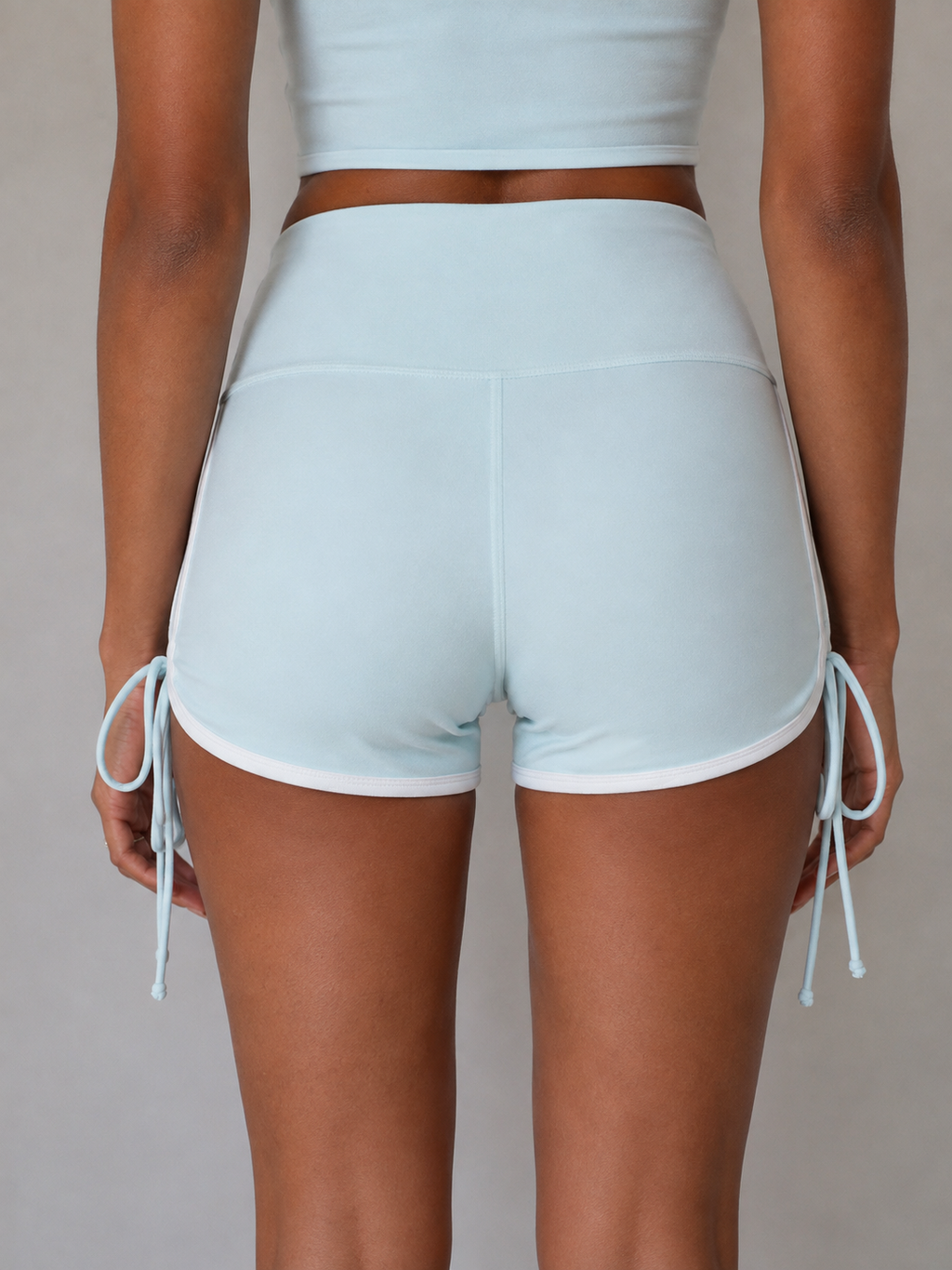 Baby Blue Tie Shorts