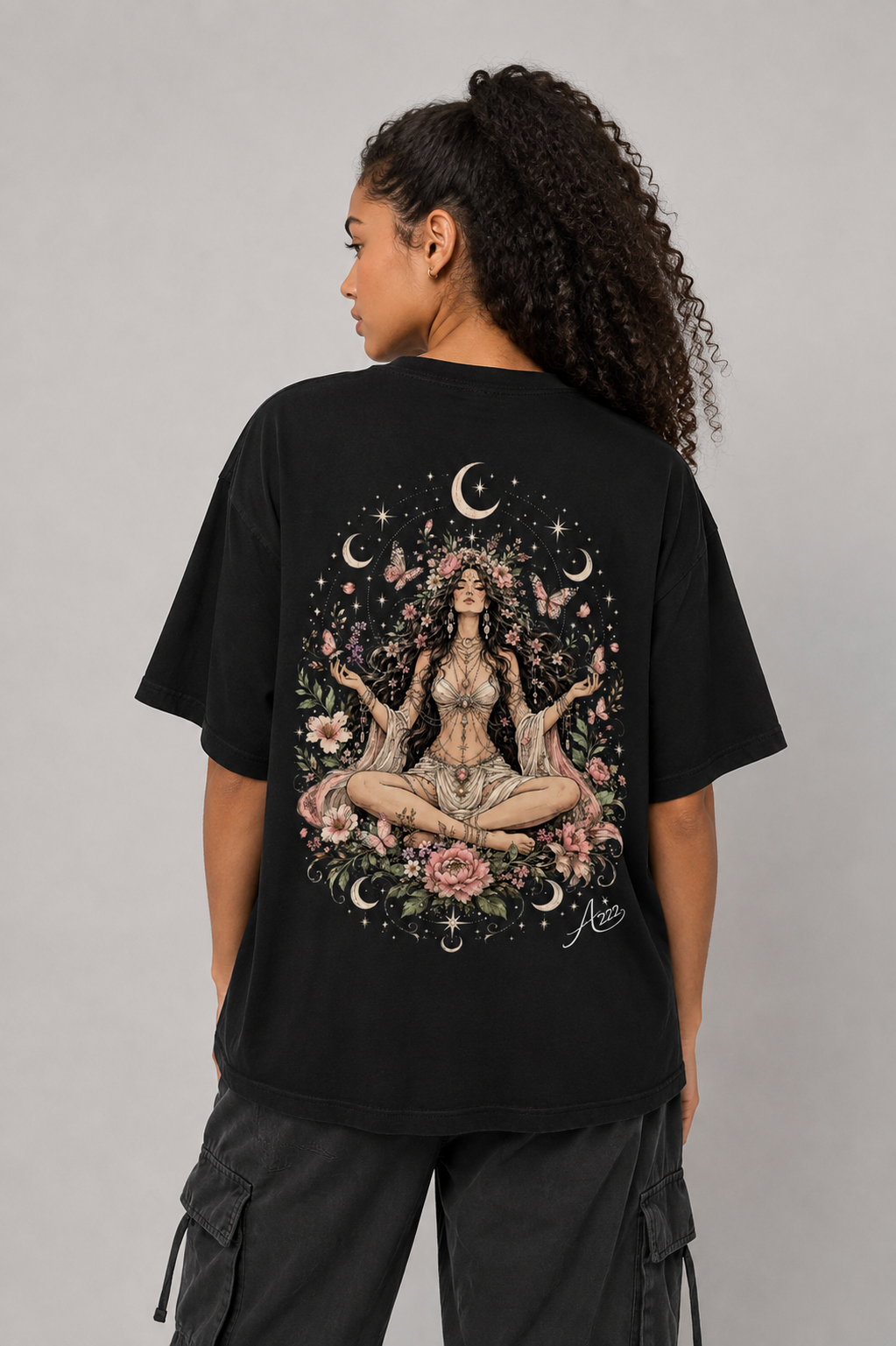 Bloom Goddess Pure Cotton Oversized T-Shirt
