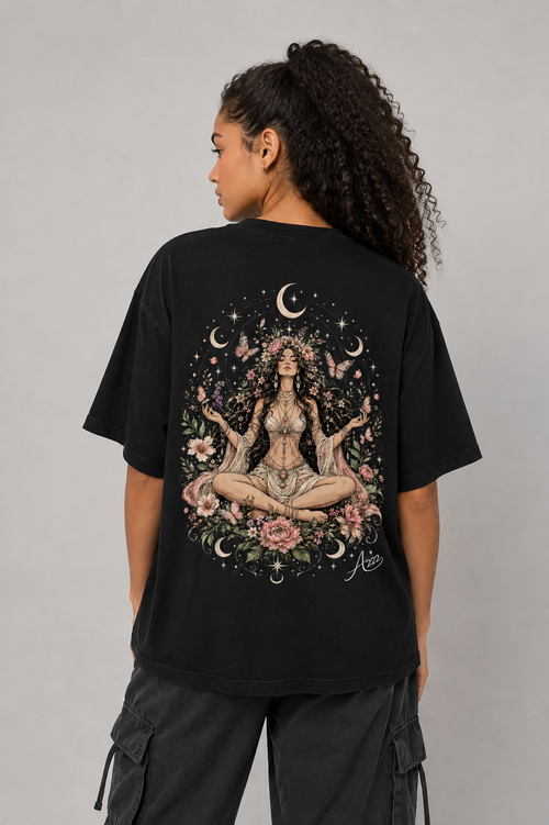 Bloom Goddess Pure Cotton Oversized T-Shirt