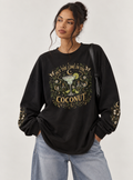 Lime after Dark Oversize Long Sleeve T-Shirt