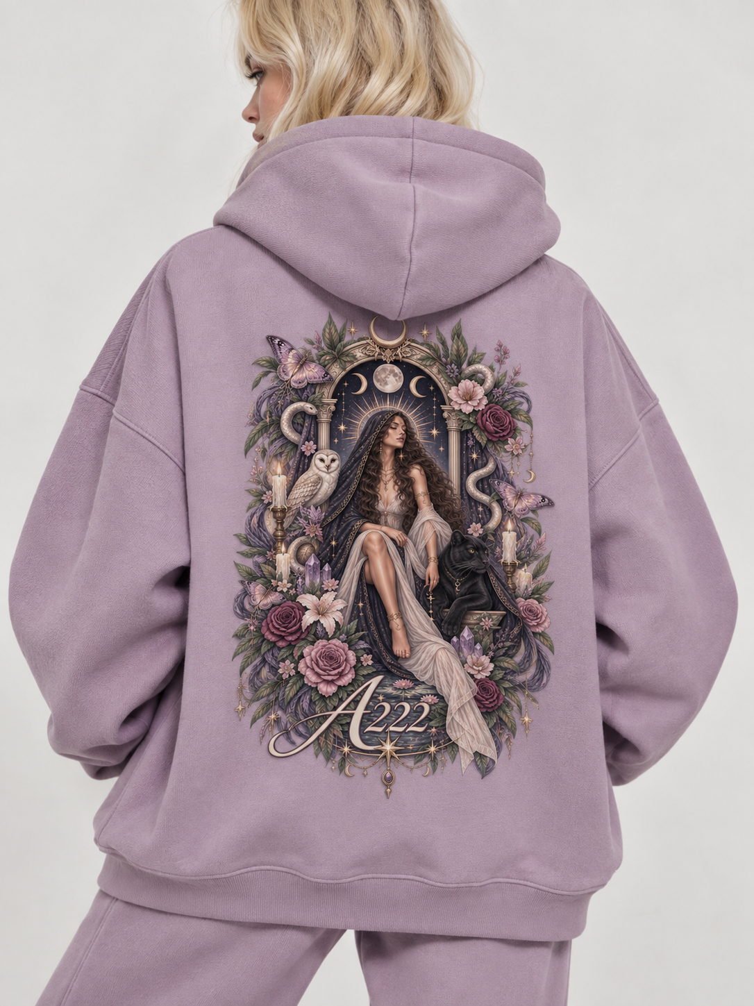 High Priestess Oversize Fleeced Hoodie