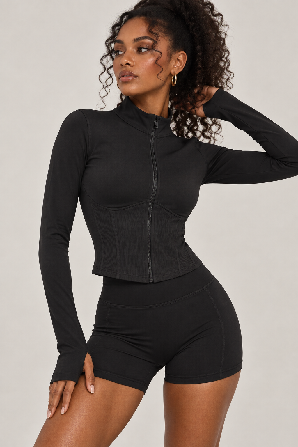 Midnight & Lavender Sculpt Jacket
