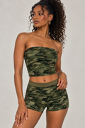 Camo Cropped Tube Top
