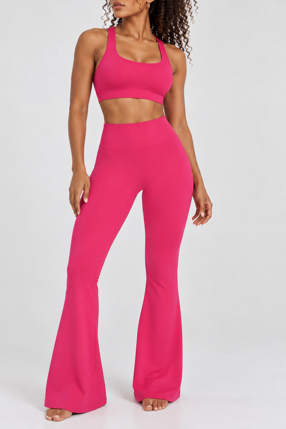 Fuchsia Flare Leggings