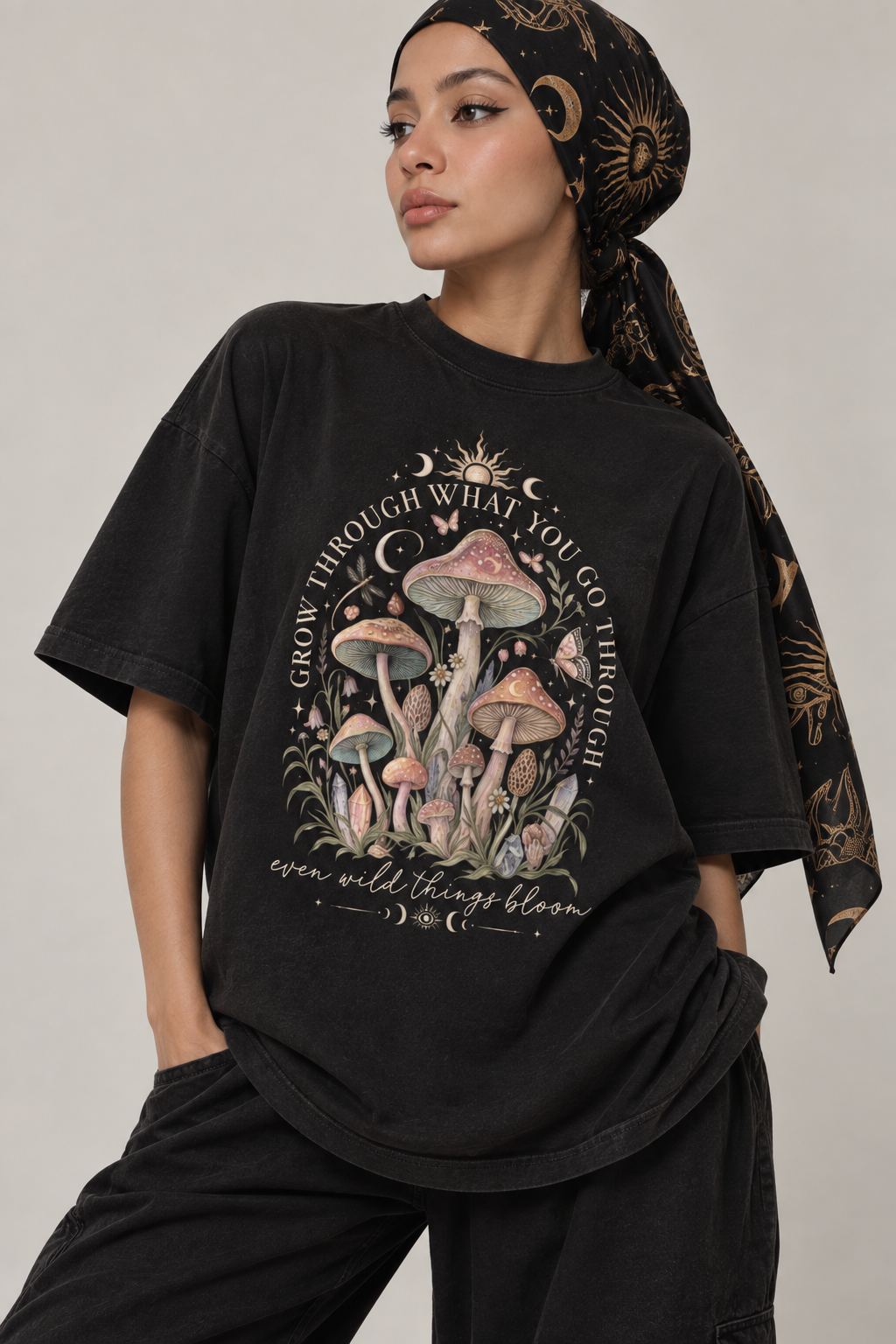 Grow through what you go through Oversized T-Shirt