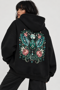 Sacred Scarab Oversize Fleeced Hoodie