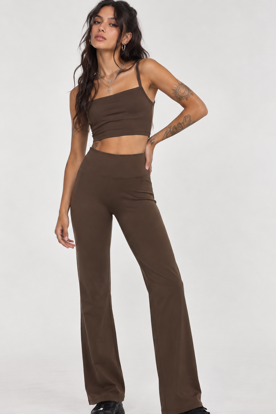 High Rise Straight Leg Leggings