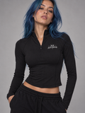 Anti Social Quarter-Zip Yoga T-Shirt
