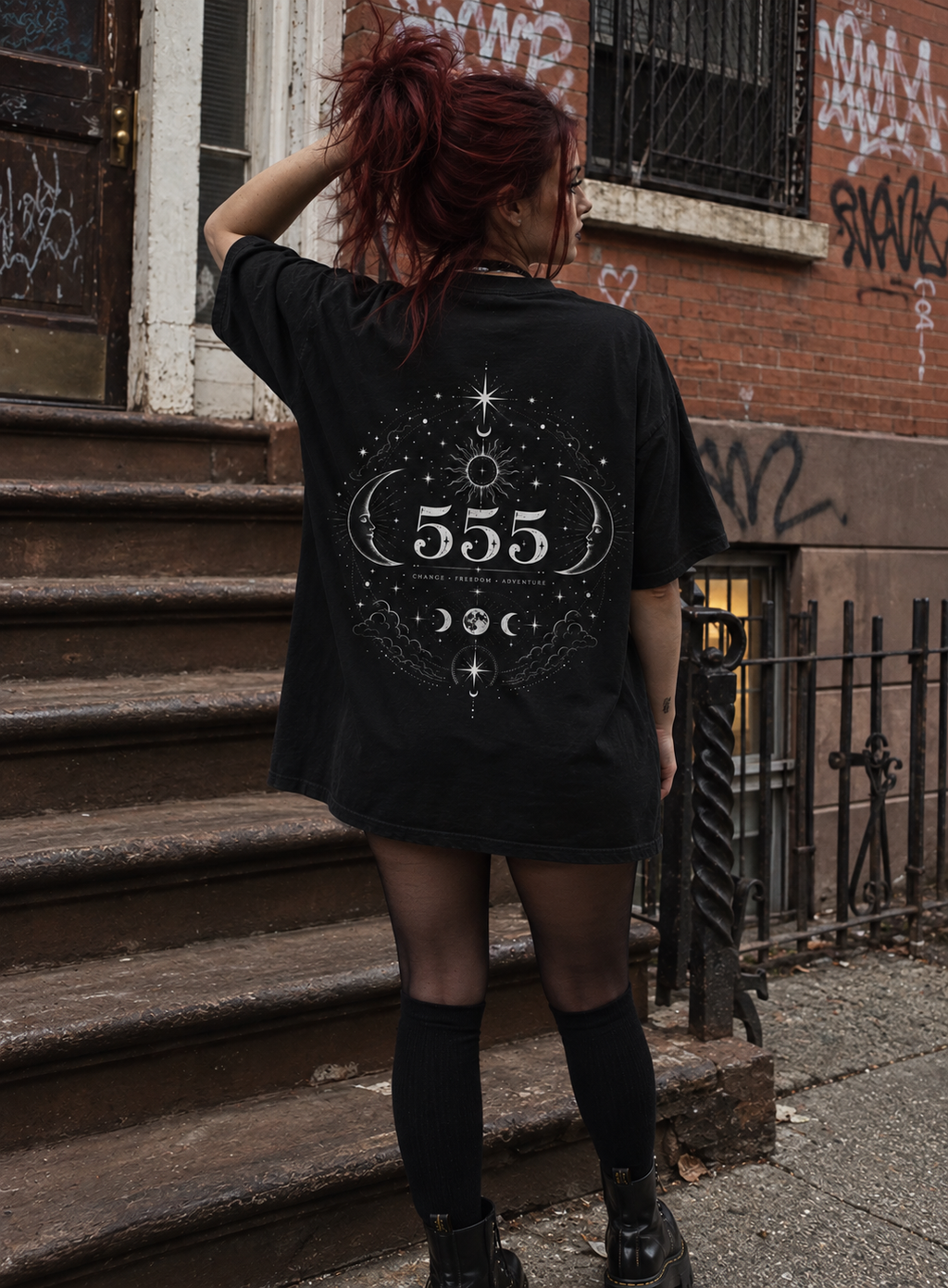 555 Pure Cotton Oversized T-Shirt