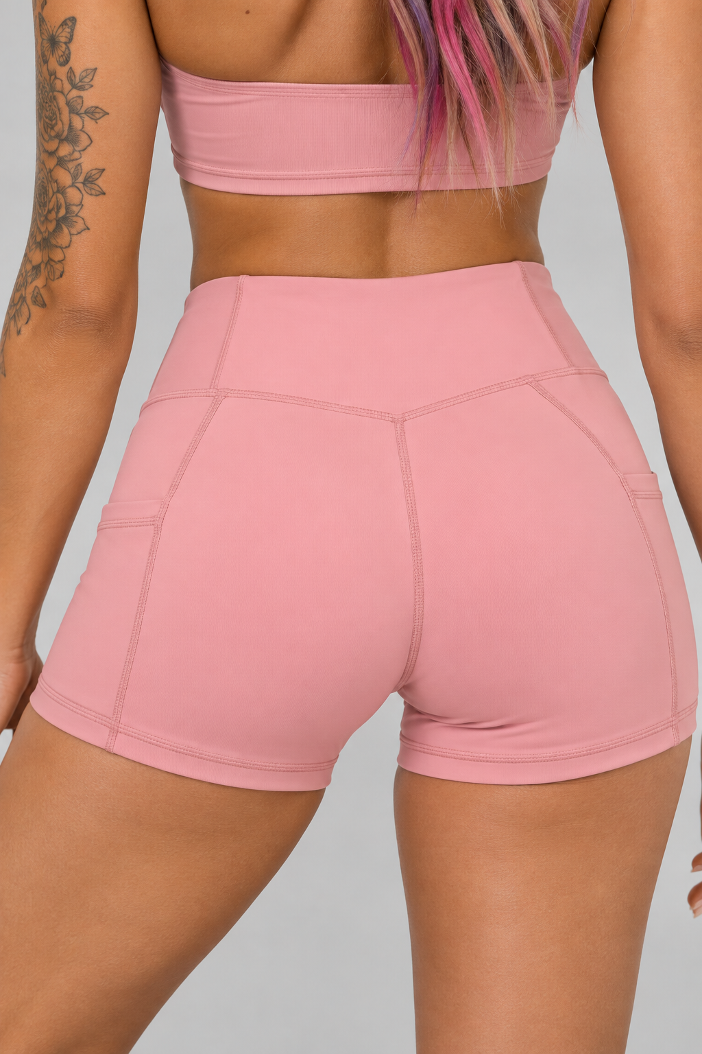 High Rise Pocket Shorts