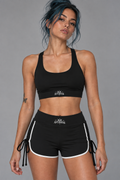 Antisocial High Waisted Yoga Shorts