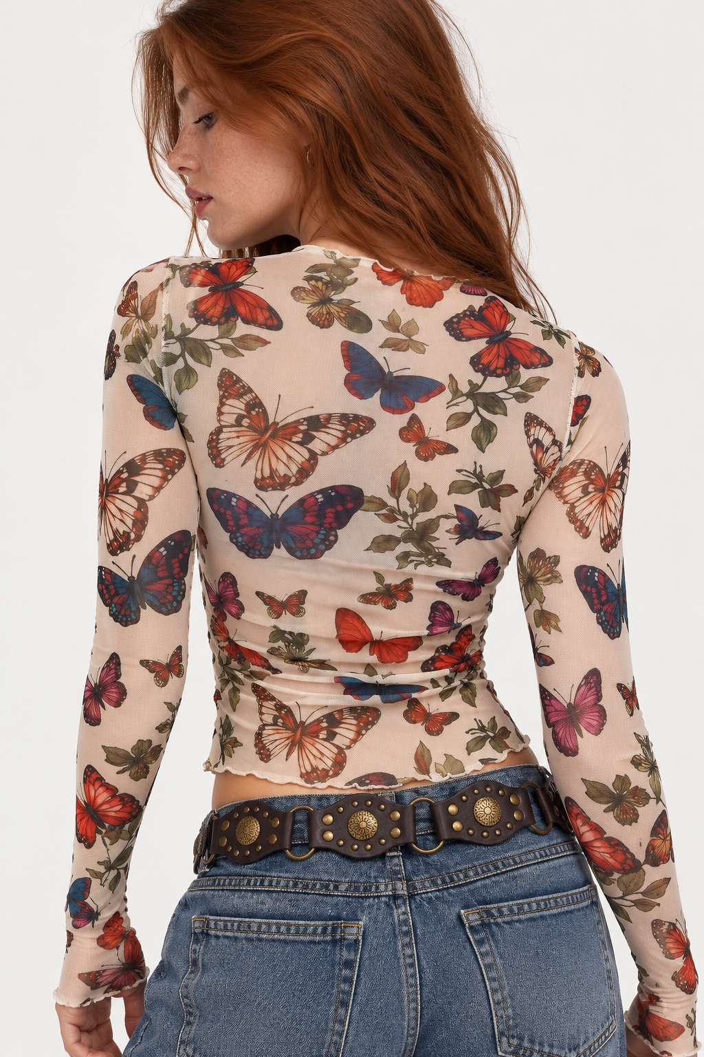 Butterfly State of Mind Mesh Top