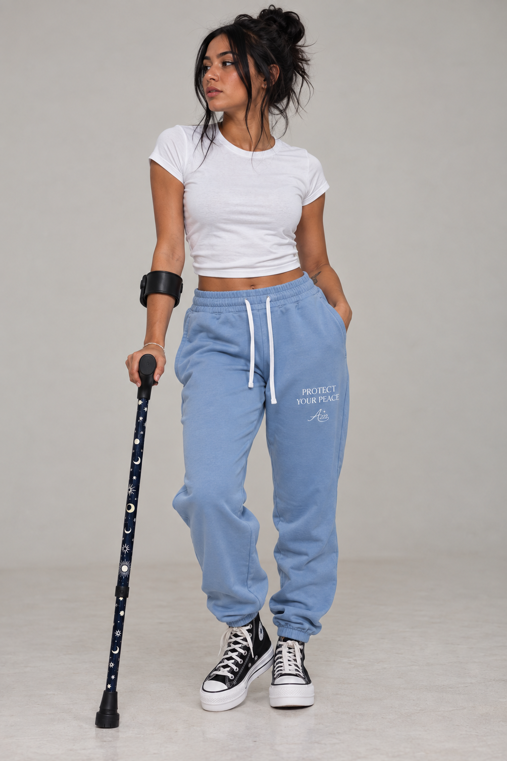 Protect your Peace Pure Cotton Cuffed Joggers