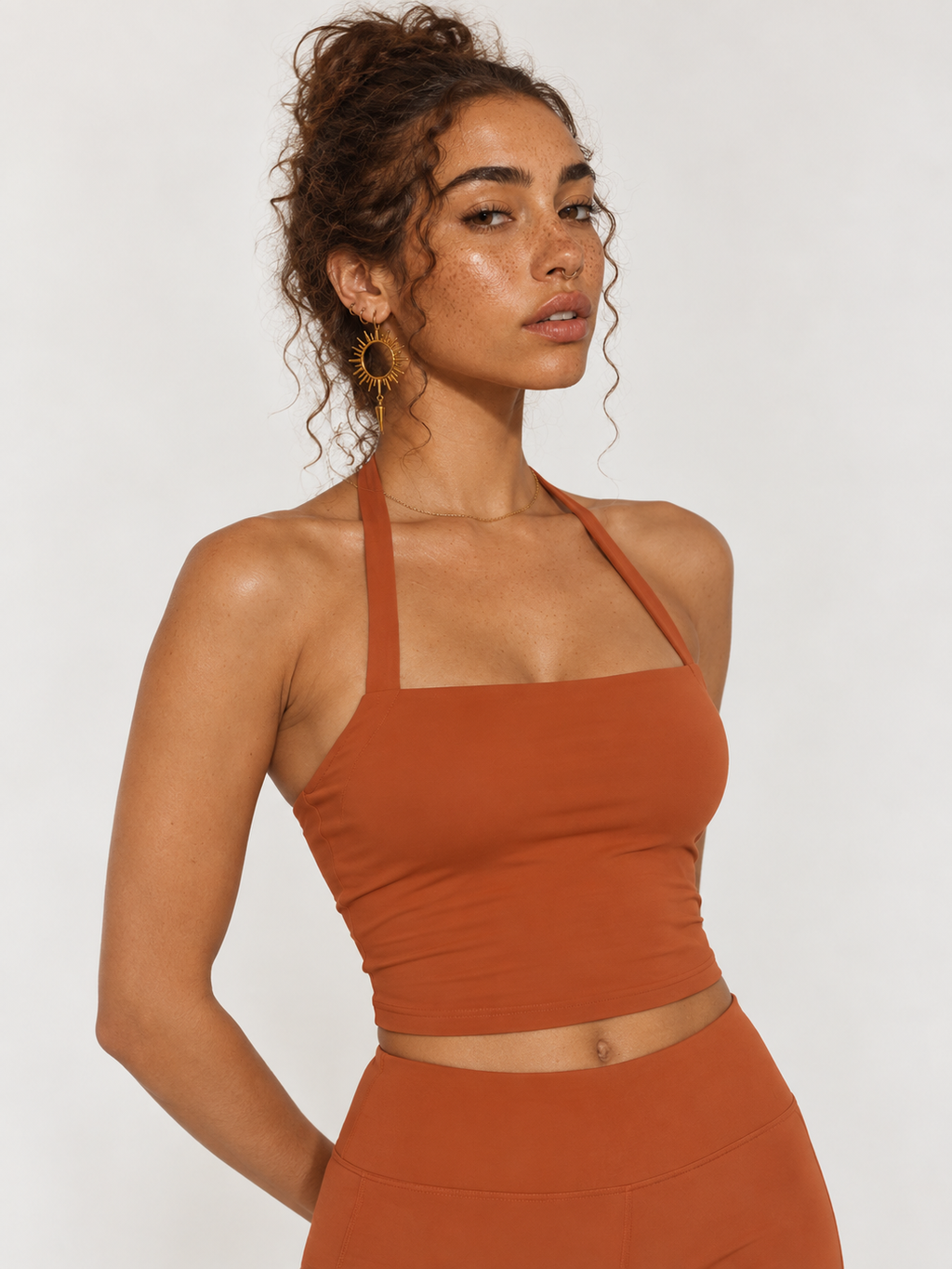 Sacral Chakra Halter Sports Bra