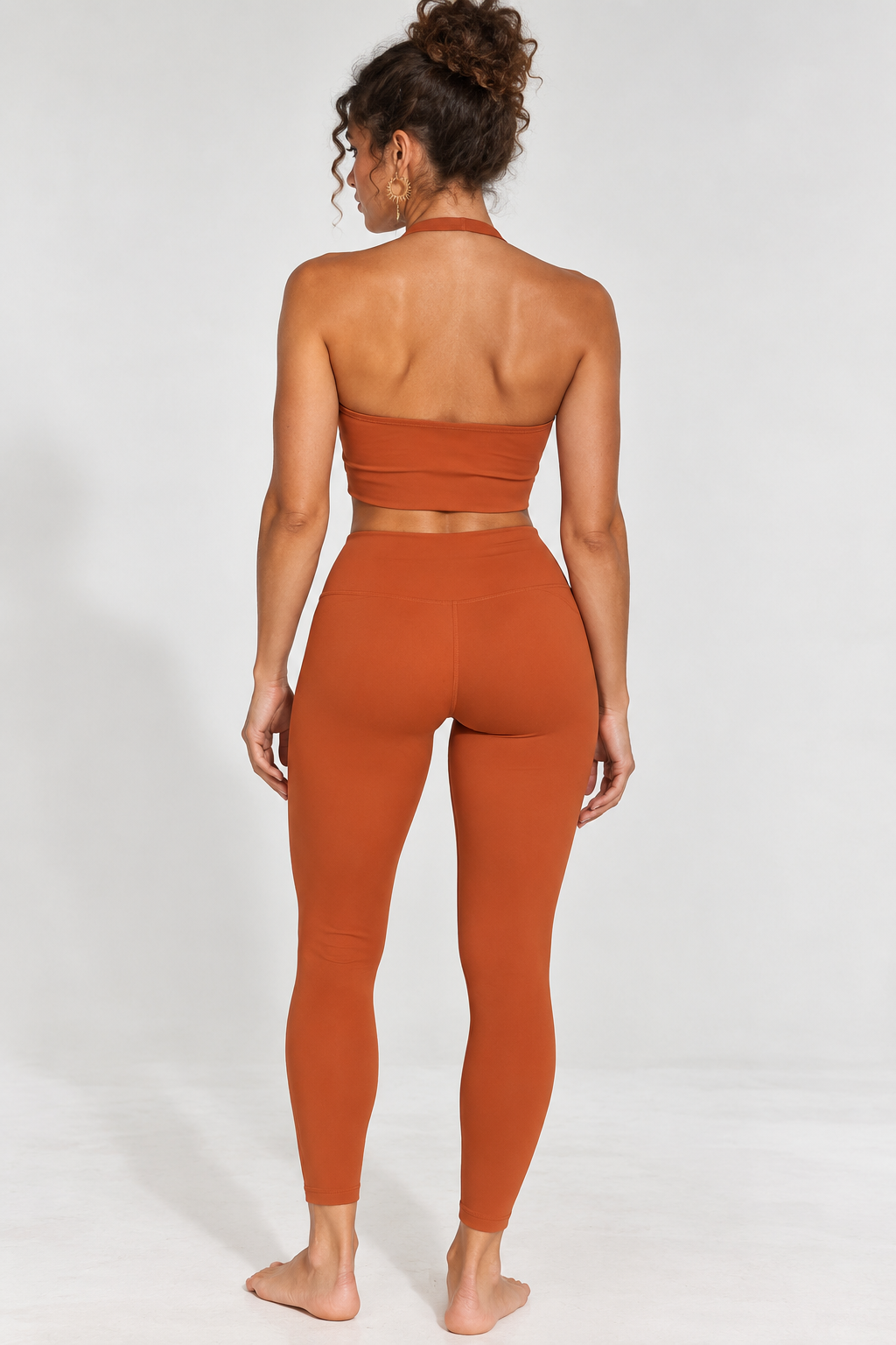 Sacral Chakra High-Waisted Ankle Length Yoga Leggings