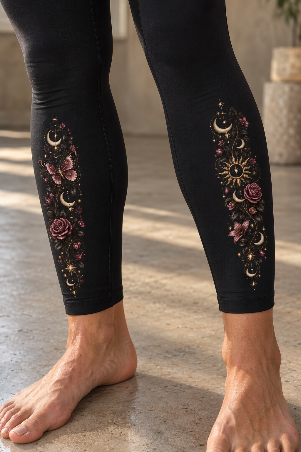 Celestial Bloom High Waisted Leggings
