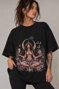Moon Goddess 🌙 Pure Cotton Oversized T-Shirt