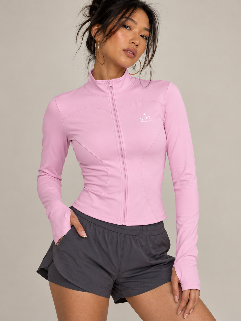 Petal Pink Active Jacket